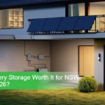 Solar battery storage system installed in a NSW residential home