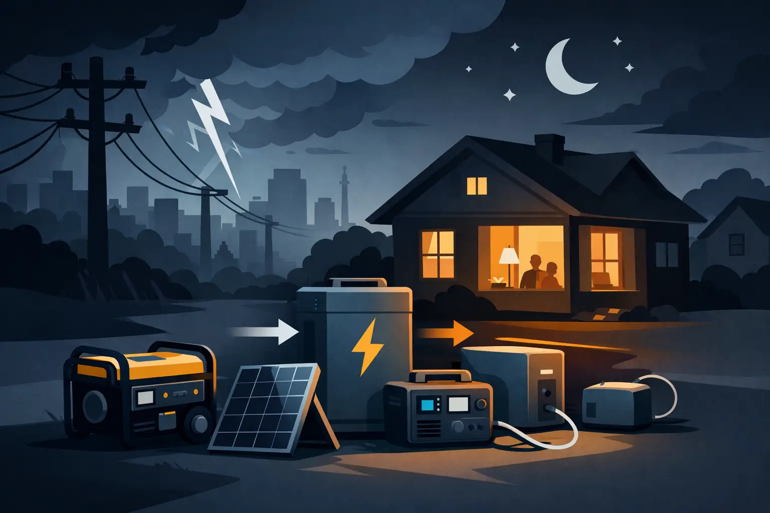 Battery Backup During a Blackout: What Works?