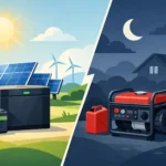 Solar Battery Versus Generator: Which Fits?